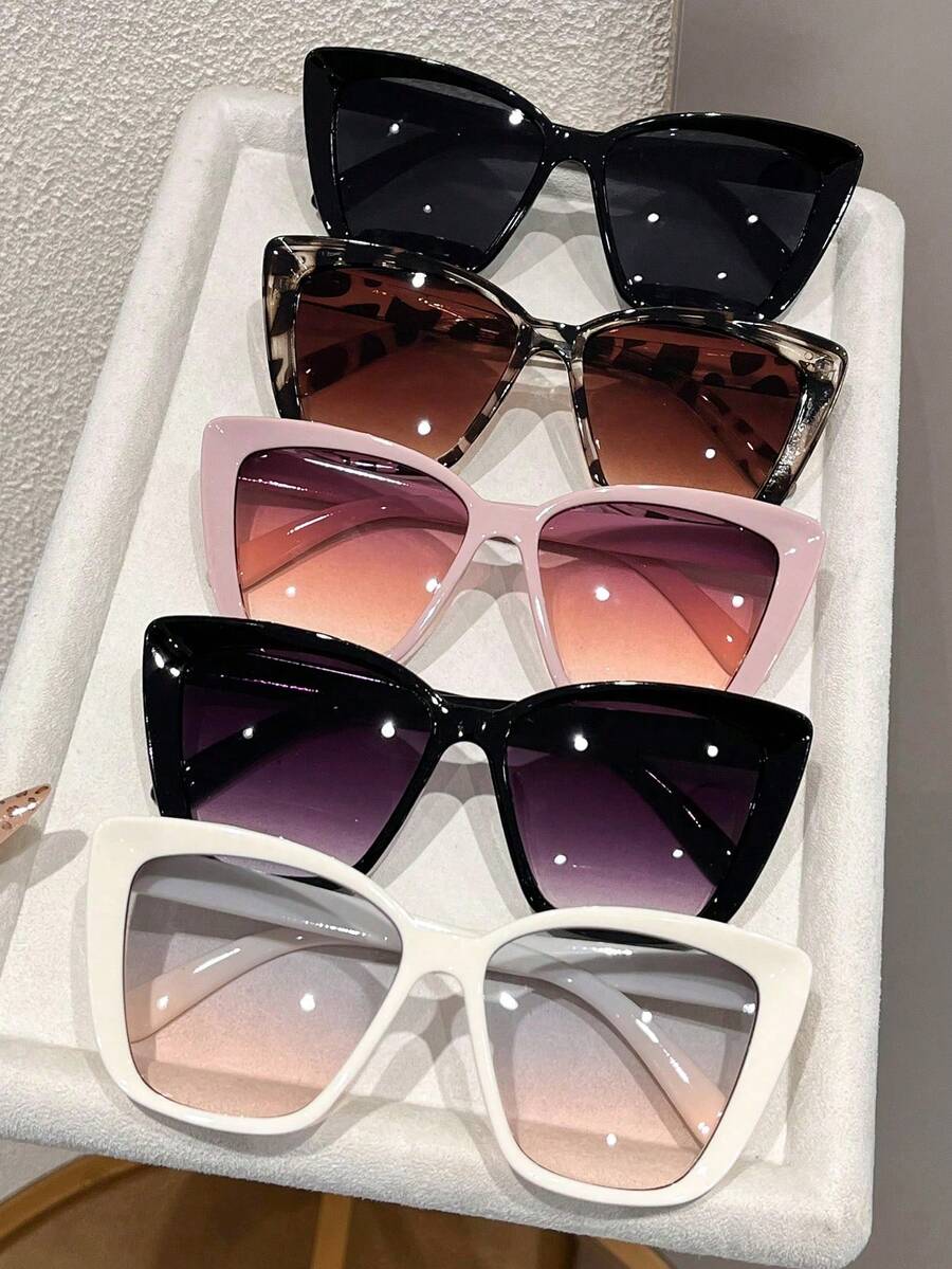 Travel Accessories Men - Womens Plastic Cat Eye Geometric Sunglasses