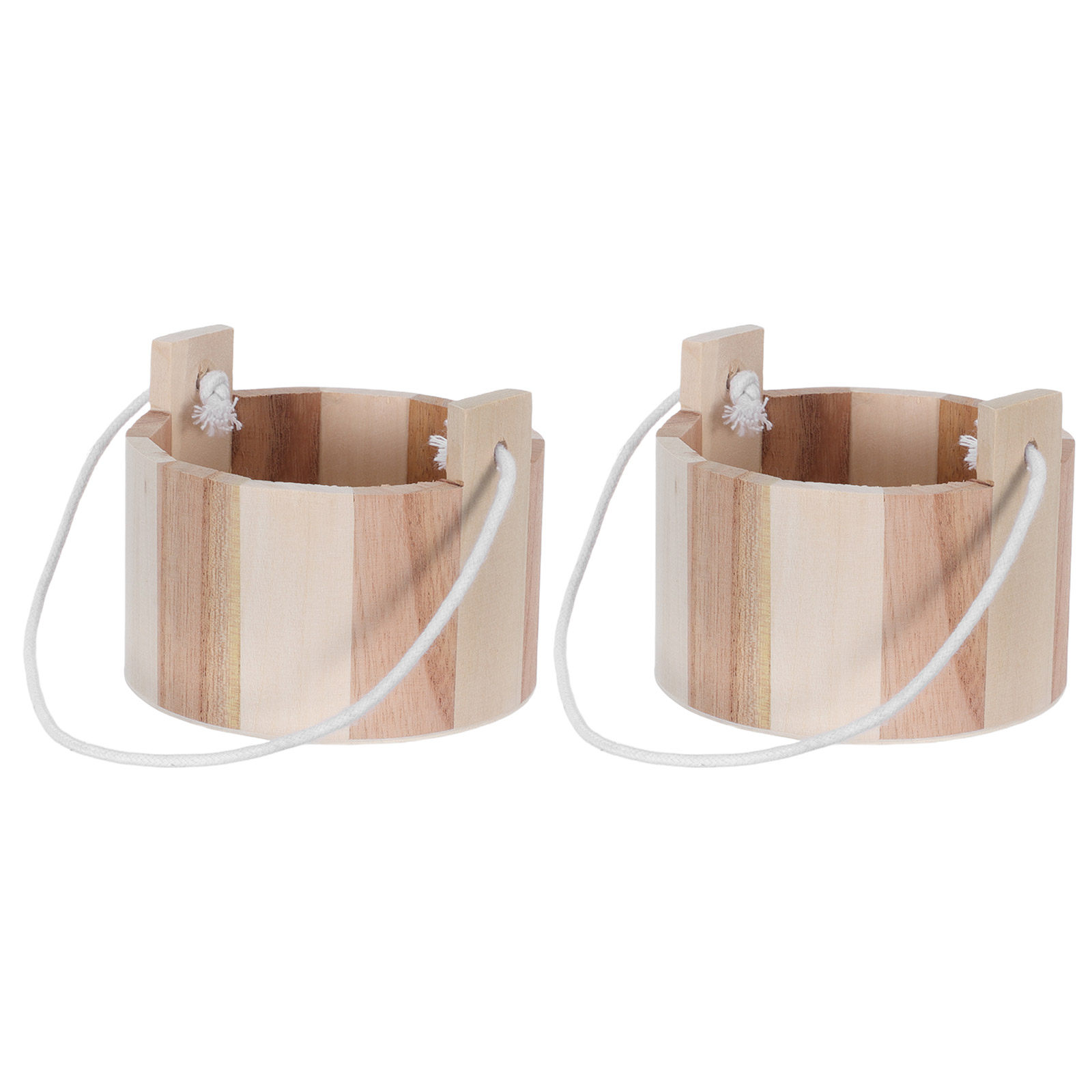Travel Accessories Bottles - 2Pcs 4 Inch Mini Wooden Sauna