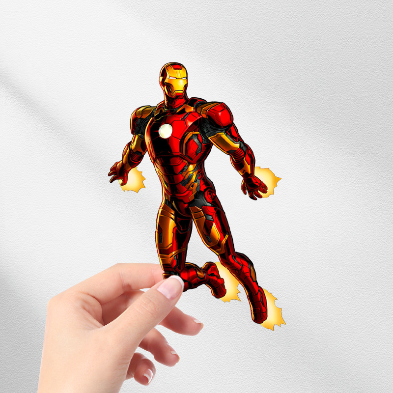 Sticker Luggage Decorative - PVC Car Sticker Anime Iron Man