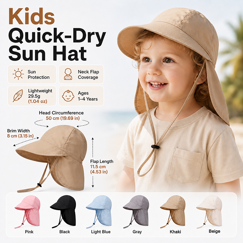 Travel Accessories For Baby - Quick Dry Baby Hats Summer Thin