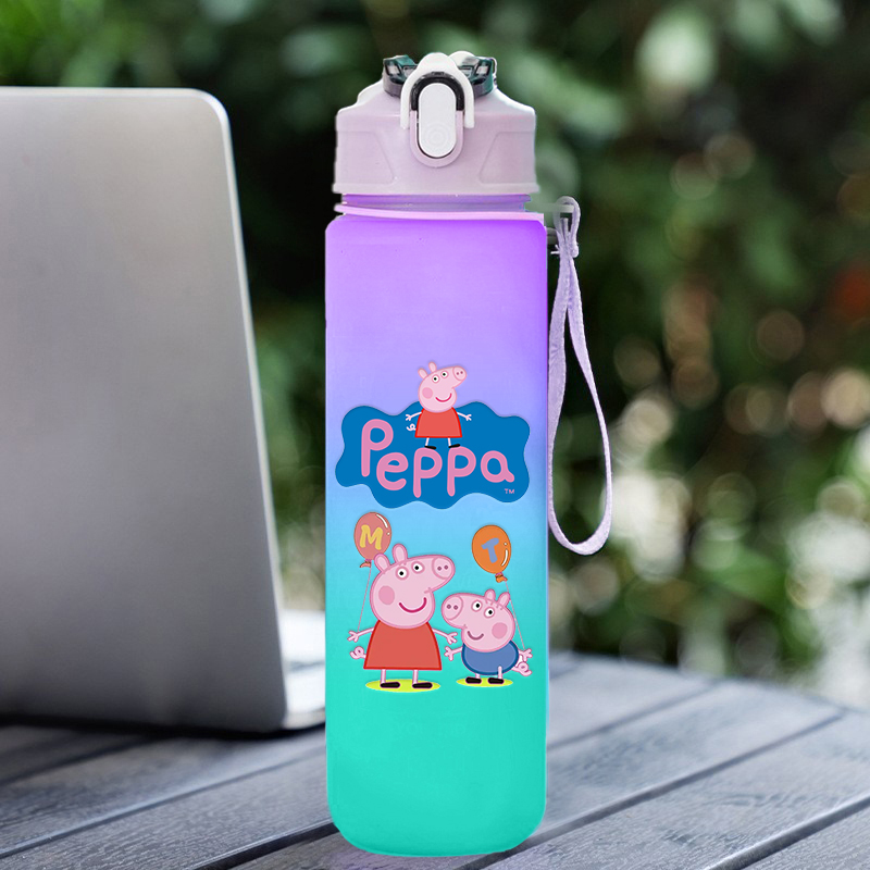 Travel Accessories Bottles - 750ml Peppas Pig Gradient Water Bottles