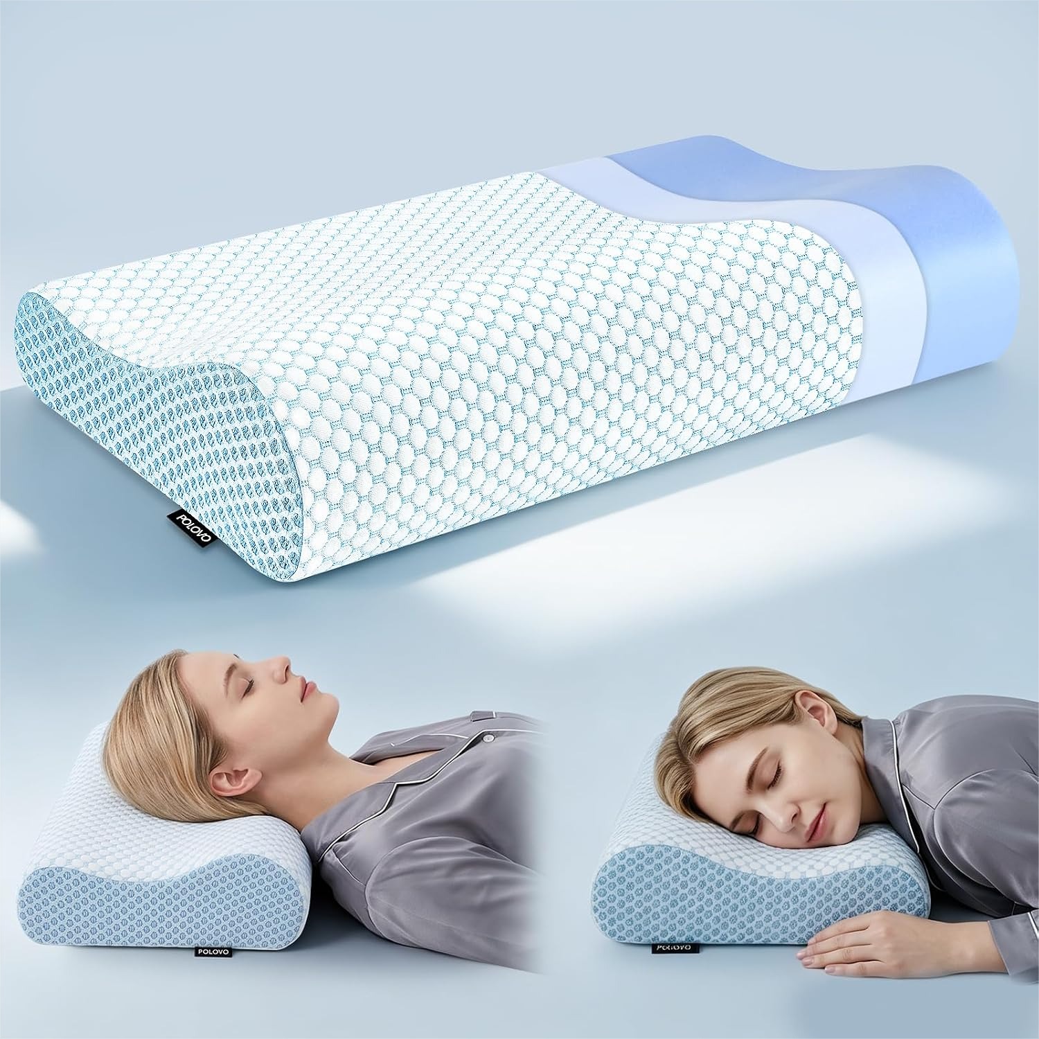 Neck Pillow Memory Foam - Memory Foam Neck Pillow for Sleeping