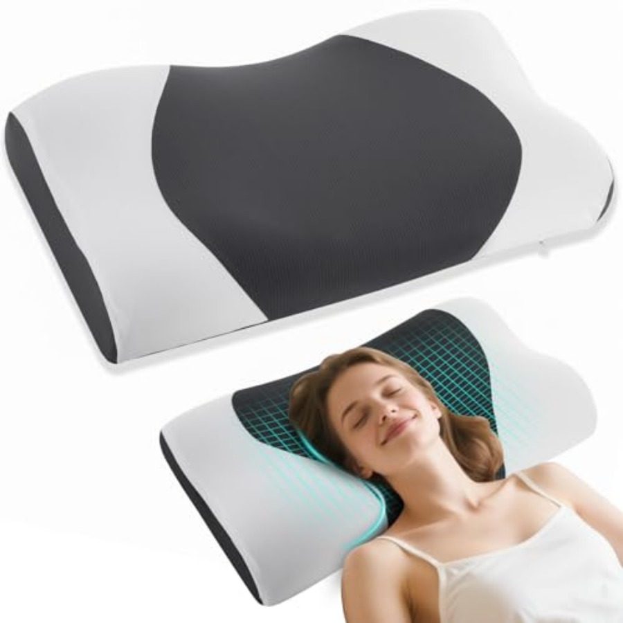 Neck Pillow Memory Foam - Cloud Align Pillow, Ergonomic Zero-Pressure Soft