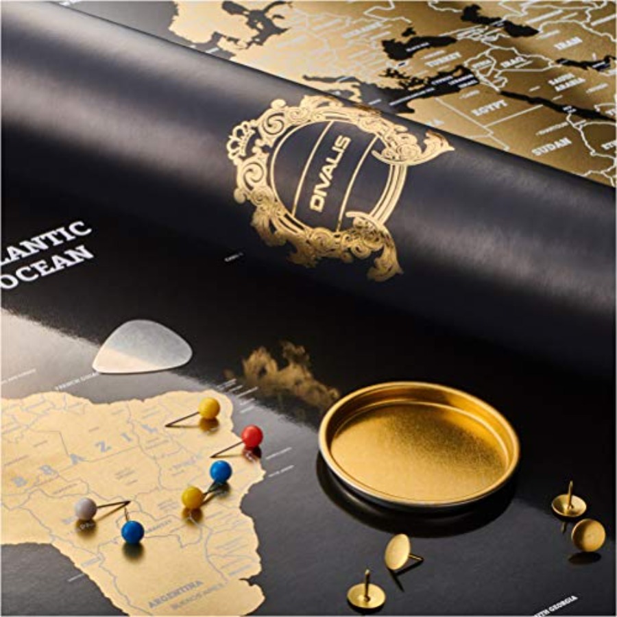 Travel Accessories Best - Scratch Off World Map - Extra