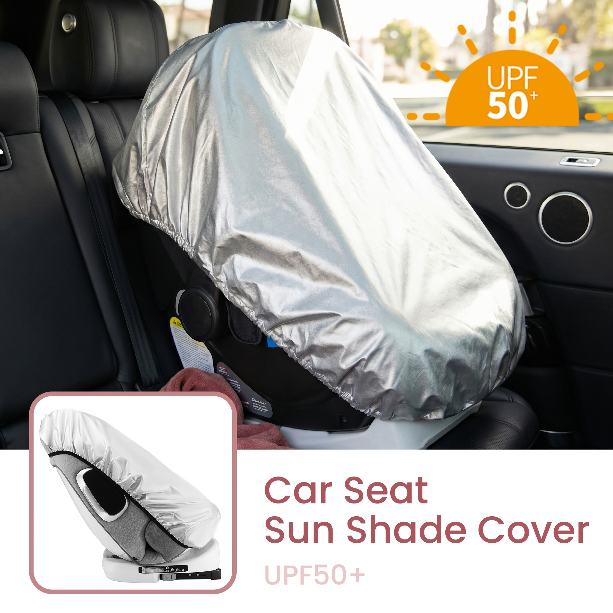 Travel Accessories For Baby - 1PC Silver Baby Car Seat Sun