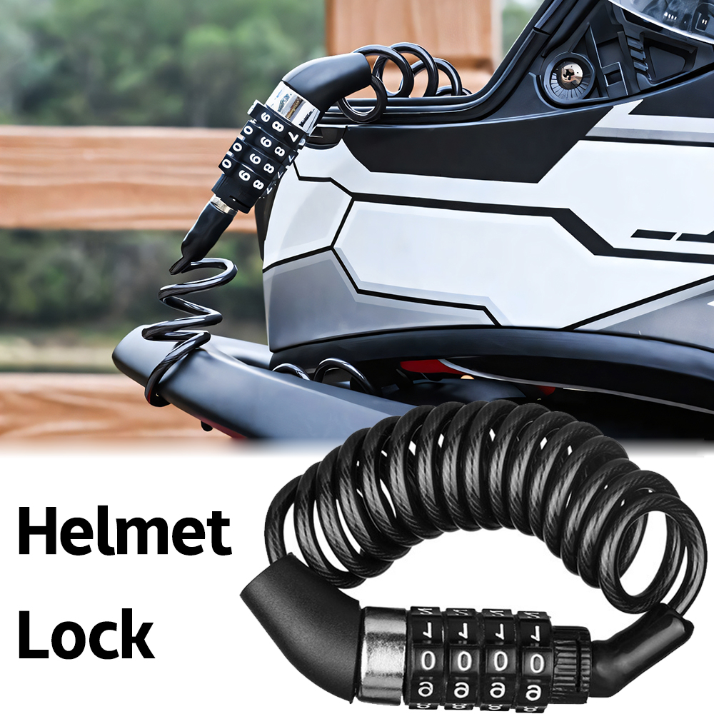 Cable Lock Combination - For Motorcycle Bicycle Anti-Theft Chain 4-Digit