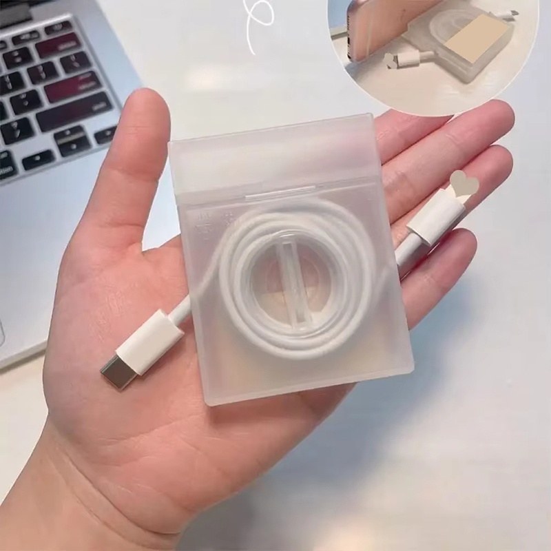 Cable Organizer Travel - Rotatable Wire Winder Box Portable Square