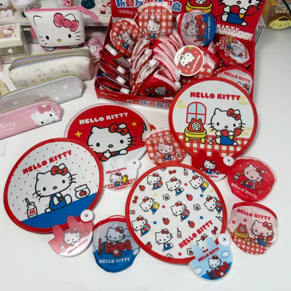 Travel Accessories Japan - 1Pcs Genuine Sanrio Hello Kitty Folding