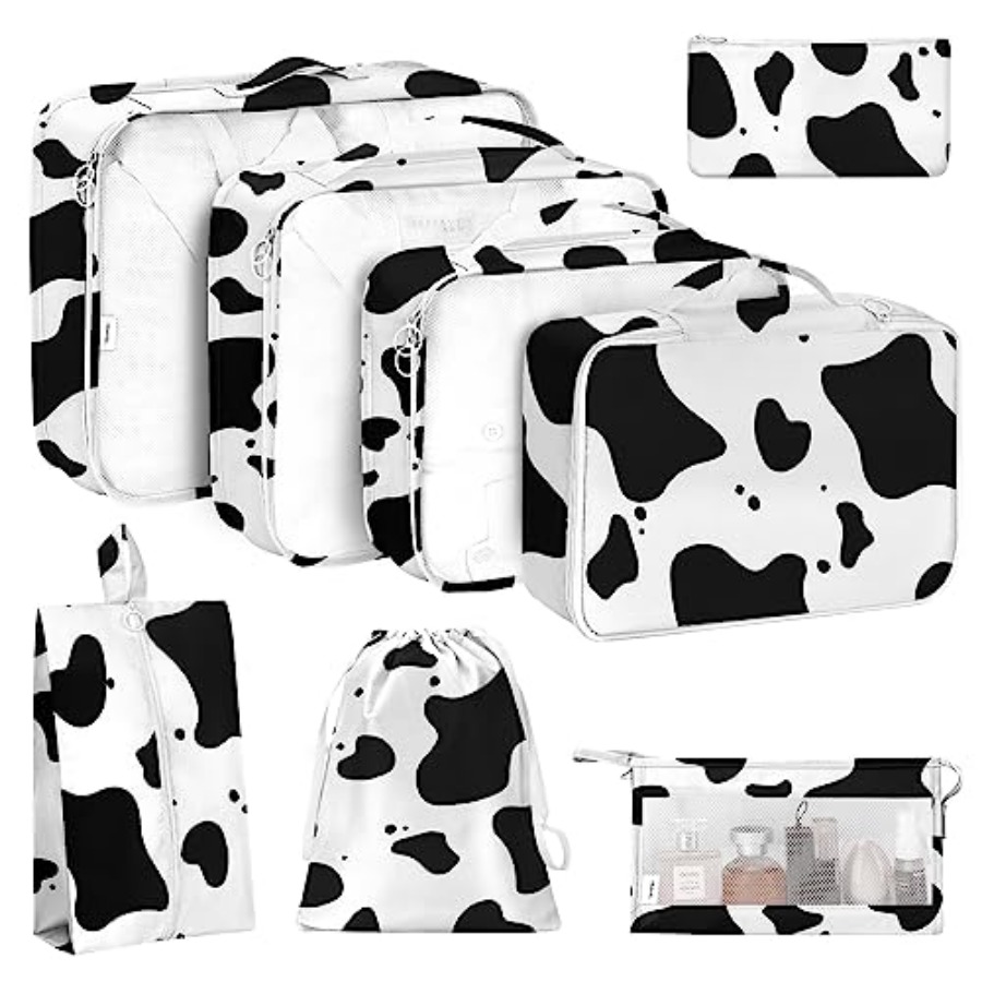 Shoe Bag Travel - 8 Set Packing Cubes for Travel,