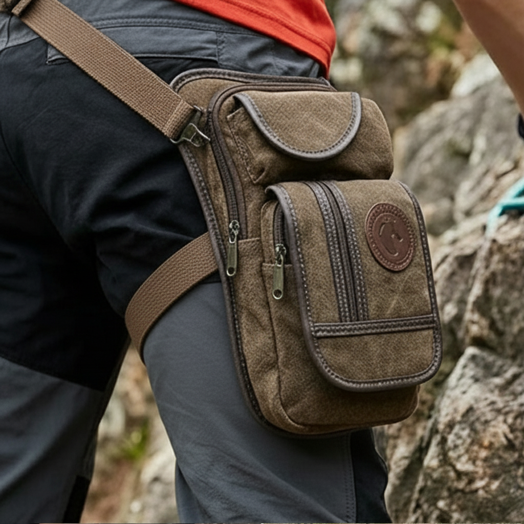 Travel Accessories Men - Motorcycle Drop Leg Bag Men Canvas