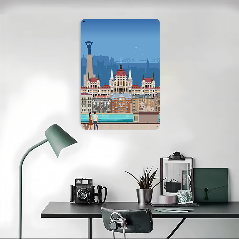 Budapest Travel Print Tinplate - Travel Accessories For Europe incelemesi ve fiyatı
