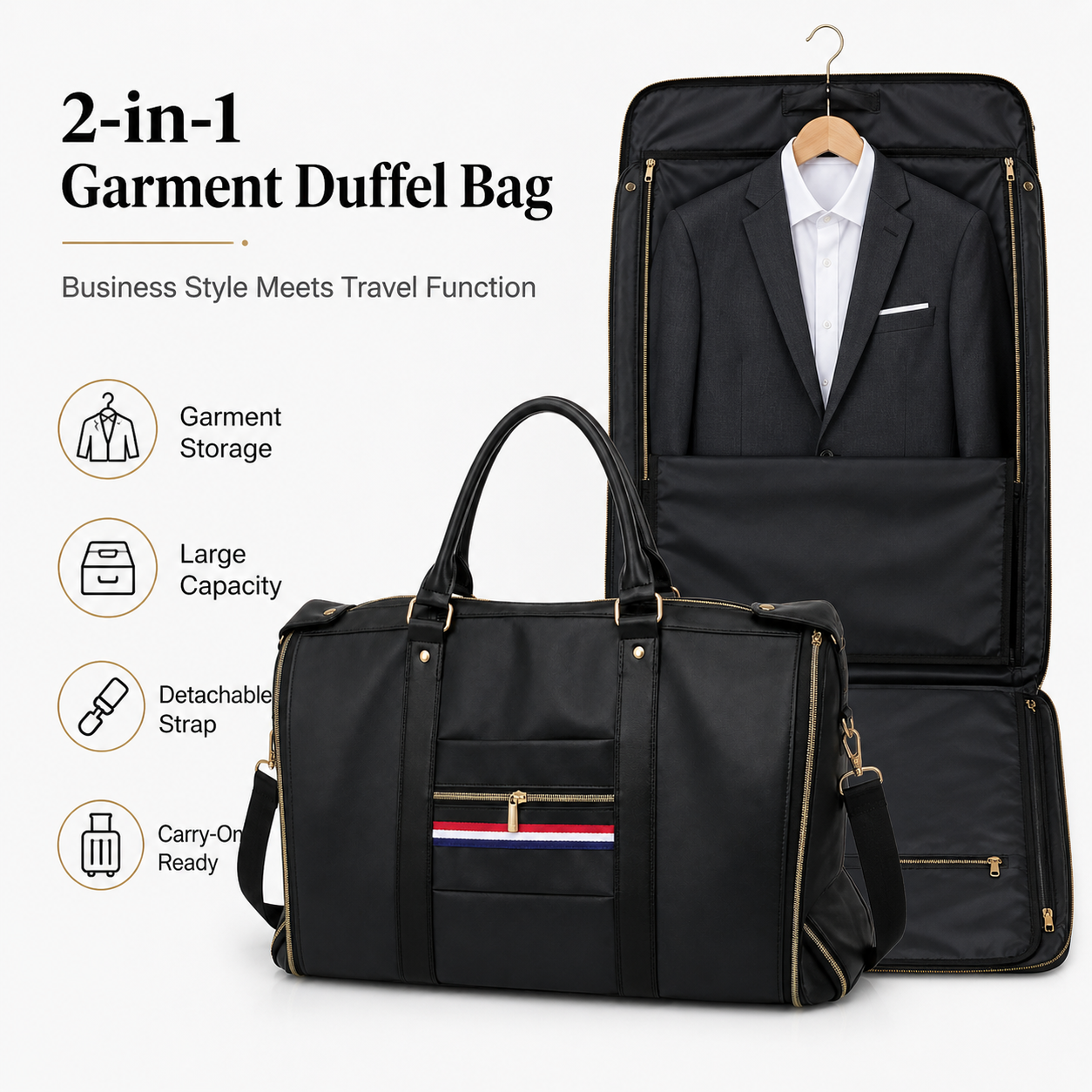 Premium Black Garment Duffel B - Shoe Bag Travel incelemesi ve fiyatı