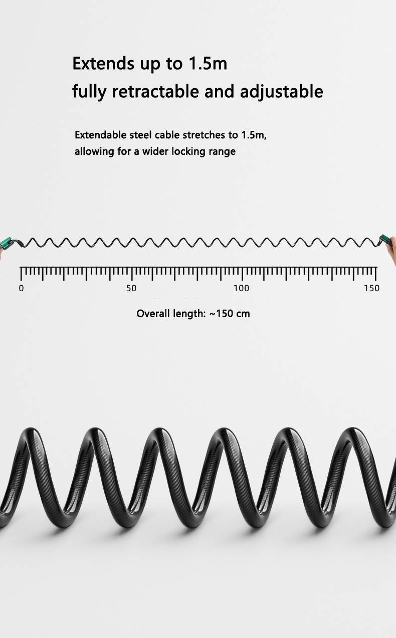 Steel Cable Helmet Lock for Bi - Cable Lock Combination incelemesi ve fiyatı