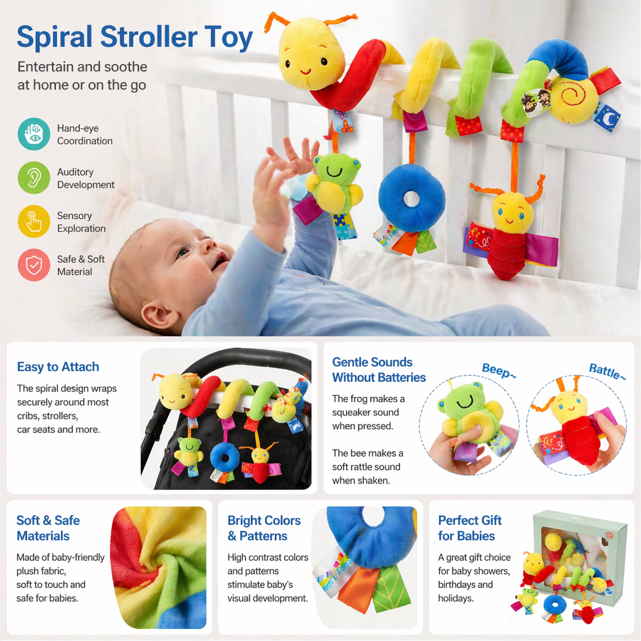 Baby Hanging Car Seat Toys Plu - Travel Accessories For Baby incelemesi ve fiyatı
