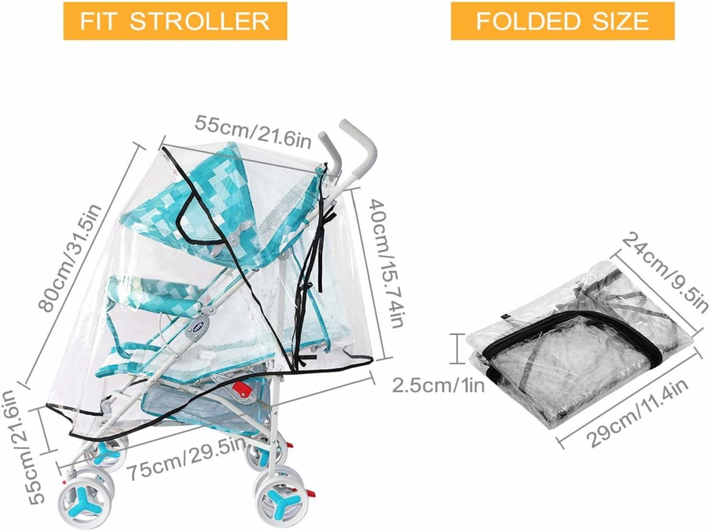 Baby Stroller Rain Cover, Univ - Travel Accessories For Baby incelemesi ve fiyatı