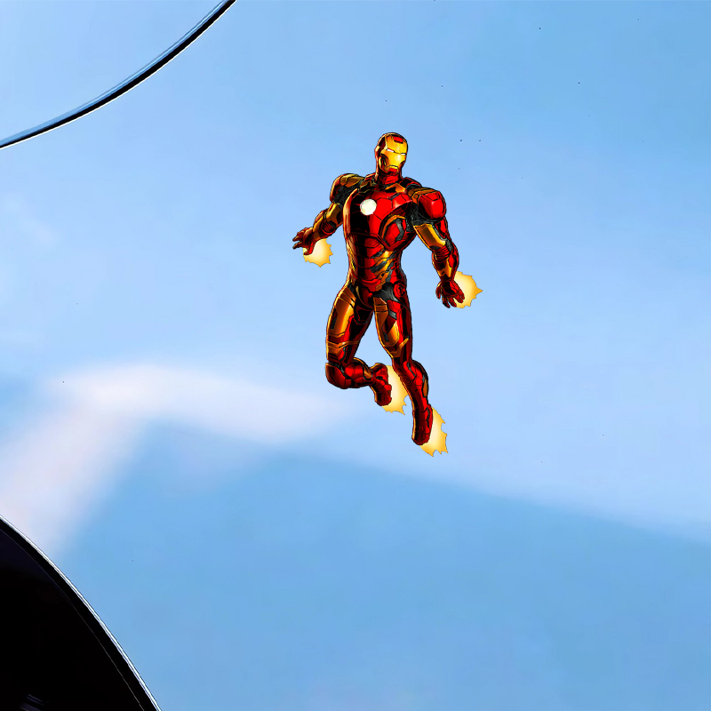 PVC Car Sticker Anime Iron Man - Sticker Luggage Decorative incelemesi ve fiyatı