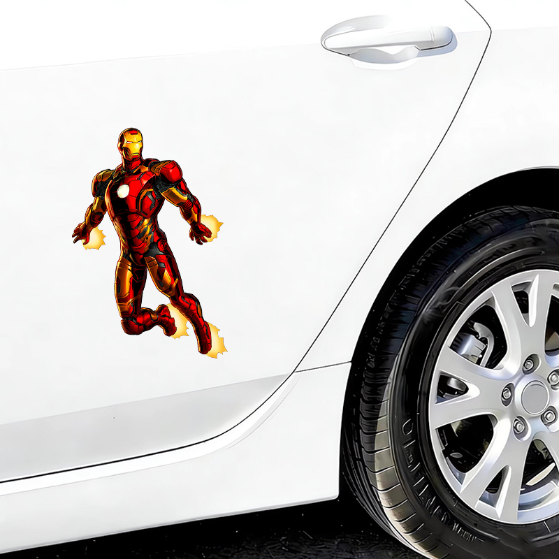 PVC Car Sticker Anime Iron Man - Sticker Luggage Decorative incelemesi ve fiyatı