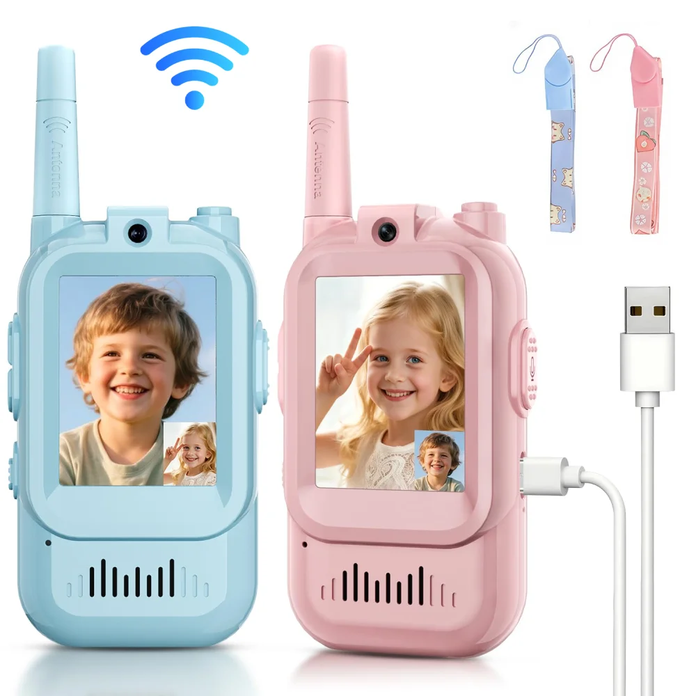 2PCS  Video Walkie Talkies for - Travel Accessories Toddler incelemesi ve fiyatı