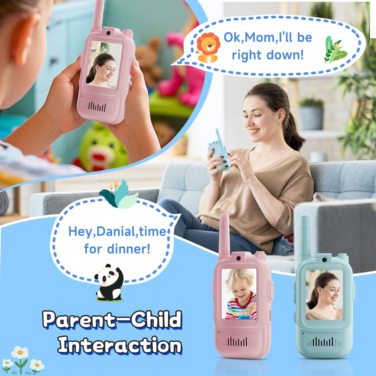 2PCS  Video Walkie Talkies for - Travel Accessories Toddler incelemesi ve fiyatı