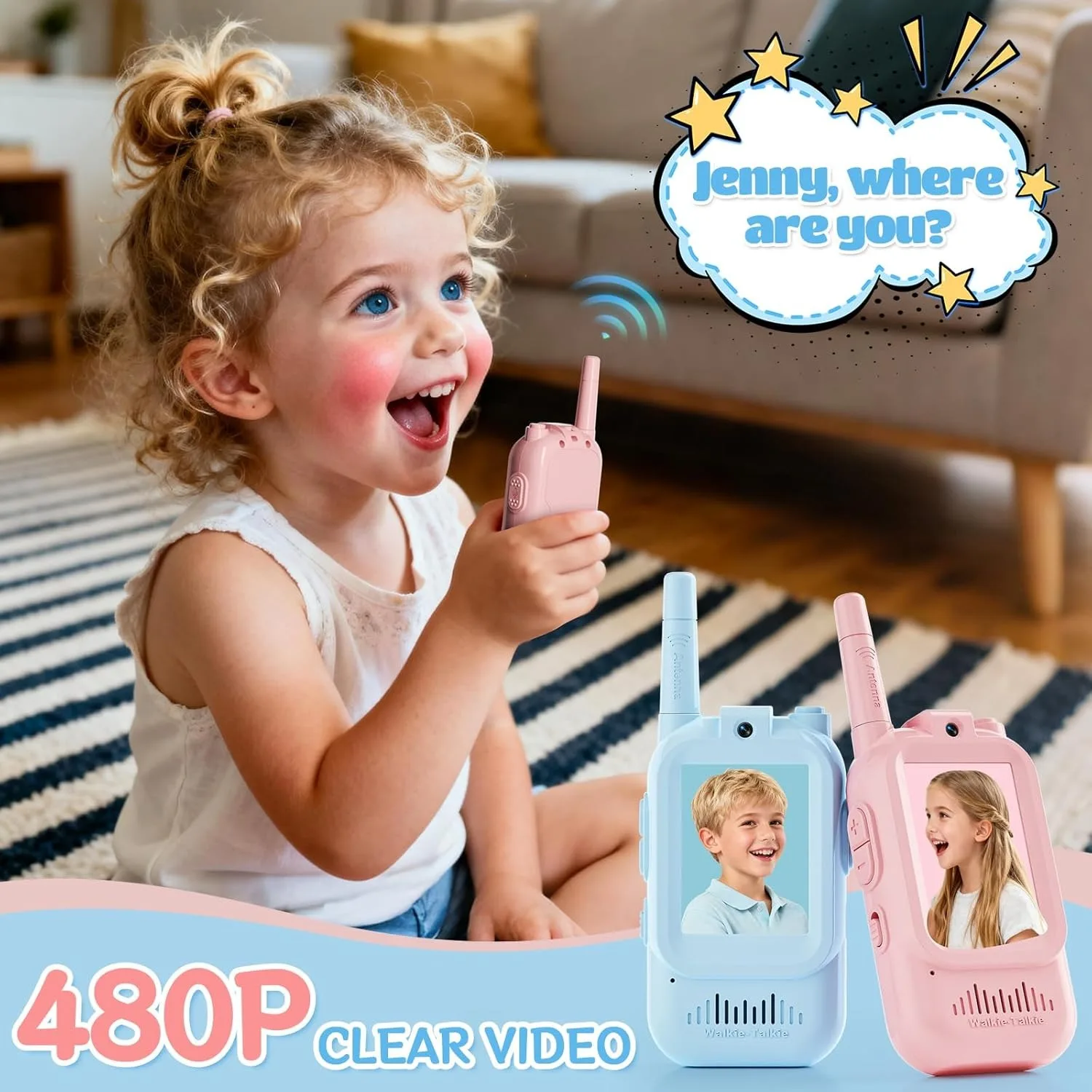 2PCS  Video Walkie Talkies for - Travel Accessories Toddler incelemesi ve fiyatı