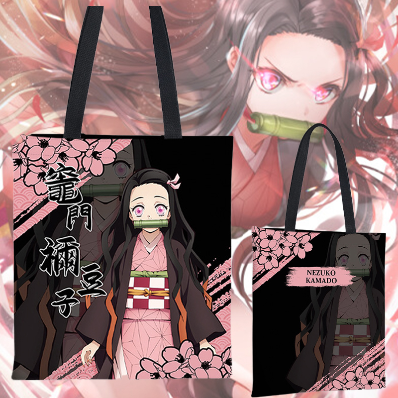 Cute Anime Tote Bag Demon Slay - Travel Accessories Japan incelemesi ve fiyatı