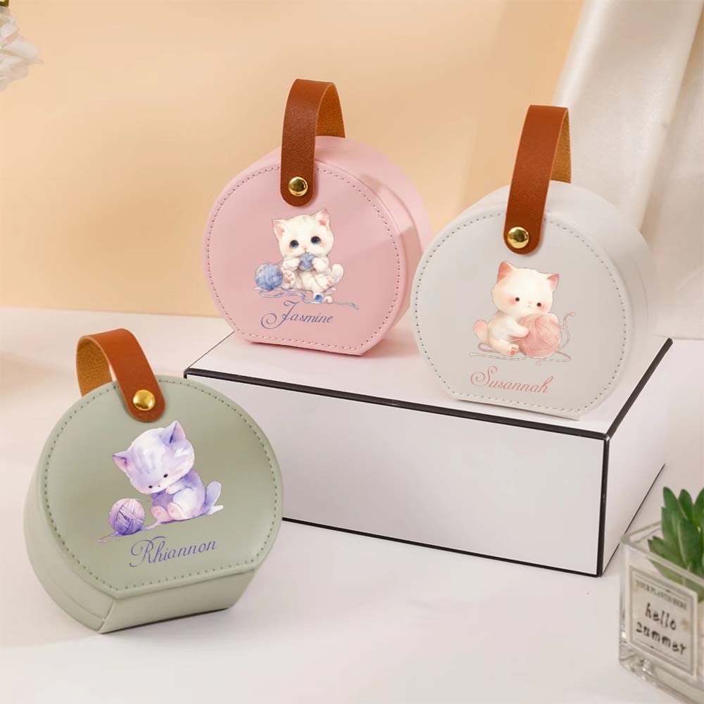 1pc Personalized Custom Name T - Accessories Travel Jewelry Box incelemesi ve fiyatı