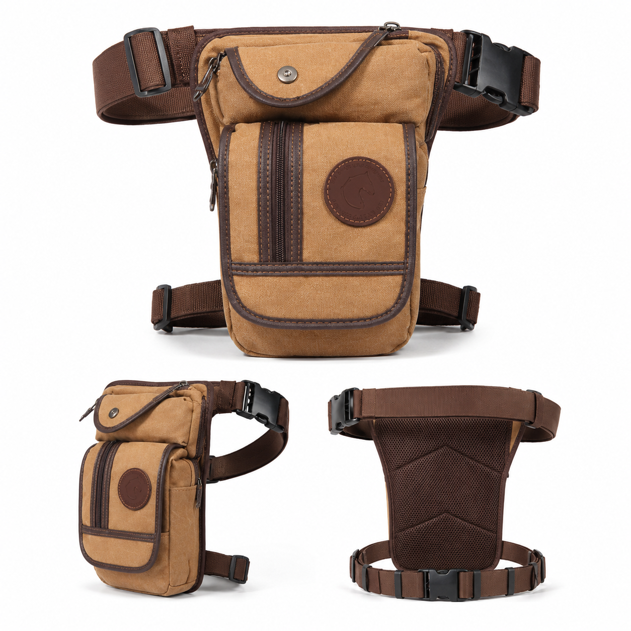 Vintage Canvas Leg Bag for Men - Travel Accessories Men incelemesi ve fiyatı