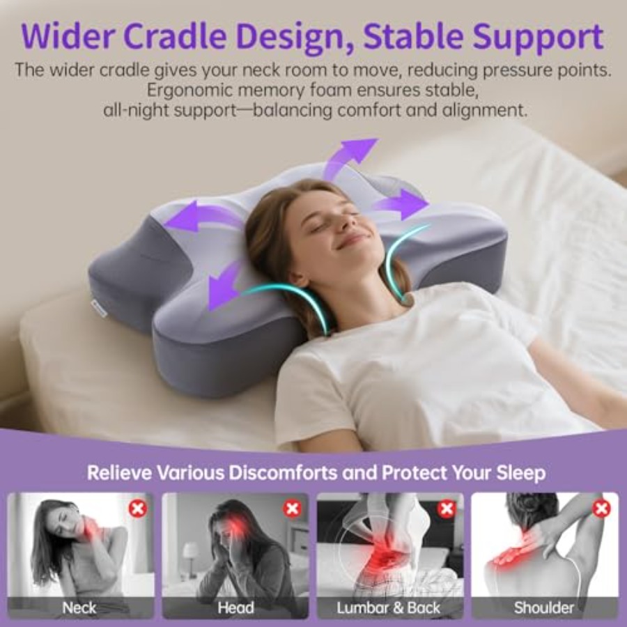 Cervical Pillow for Side Sleep - Neck Pillow Memory Foam incelemesi ve fiyatı