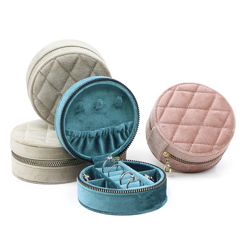 Round Diamond Velvet Travel Je - Accessories Travel Jewelry Box incelemesi ve fiyatı