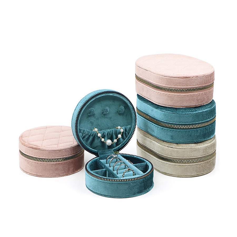 Round Diamond Velvet Travel Je - Accessories Travel Jewelry Box incelemesi ve fiyatı