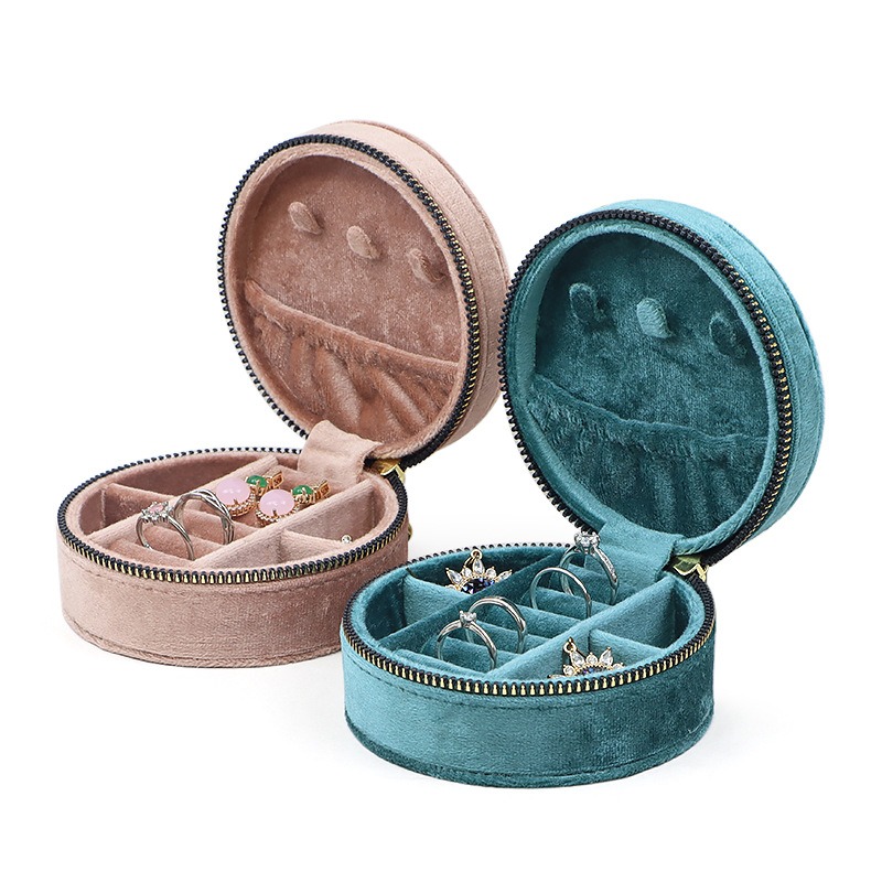 Round Diamond Velvet Travel Je - Accessories Travel Jewelry Box incelemesi ve fiyatı