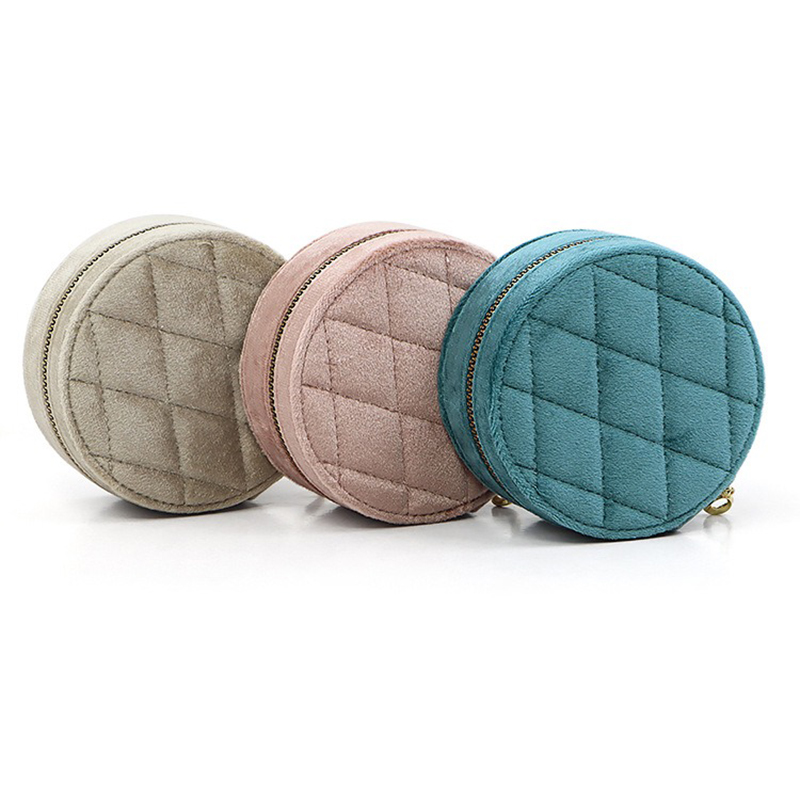 Round Diamond Velvet Travel Je - Accessories Travel Jewelry Box incelemesi ve fiyatı