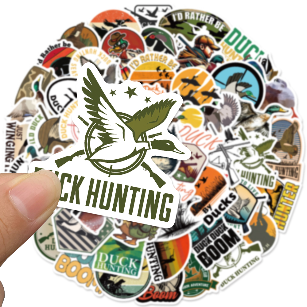56pcs Duck Hunting Sticker For - Sticker Luggage Decorative incelemesi ve fiyatı