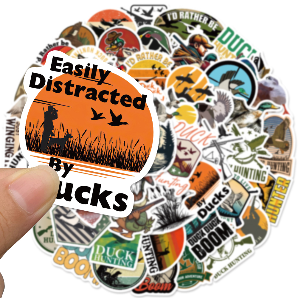 56pcs Duck Hunting Sticker For - Sticker Luggage Decorative incelemesi ve fiyatı