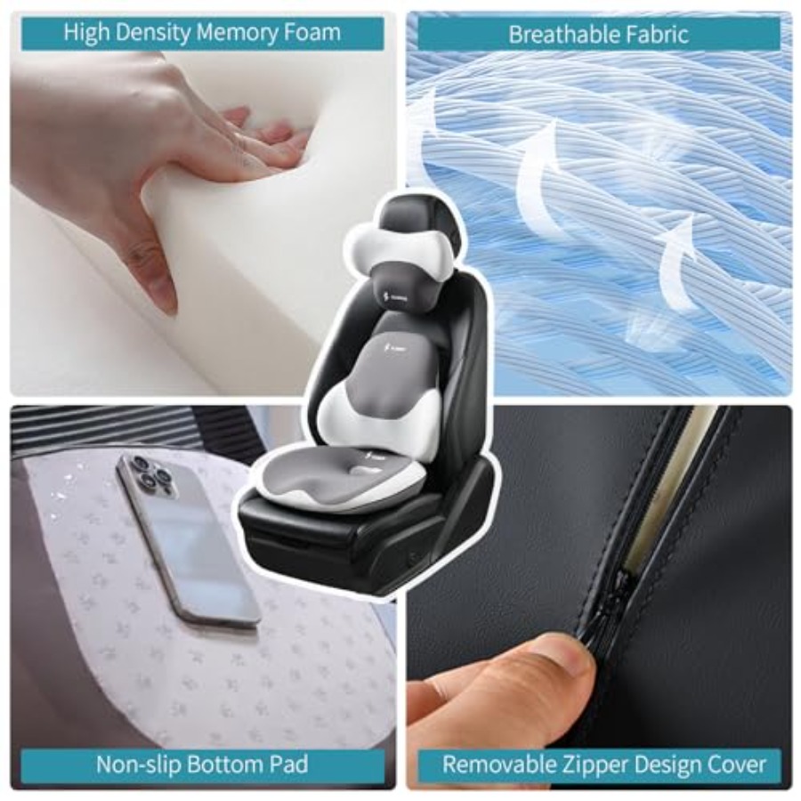 Office Chair Seat Cushion with - Neck Pillow Memory Foam incelemesi ve fiyatı