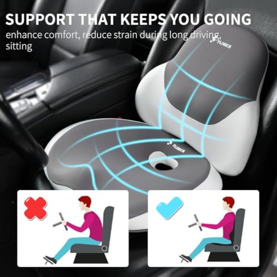 Office Chair Seat Cushion with - Neck Pillow Memory Foam incelemesi ve fiyatı
