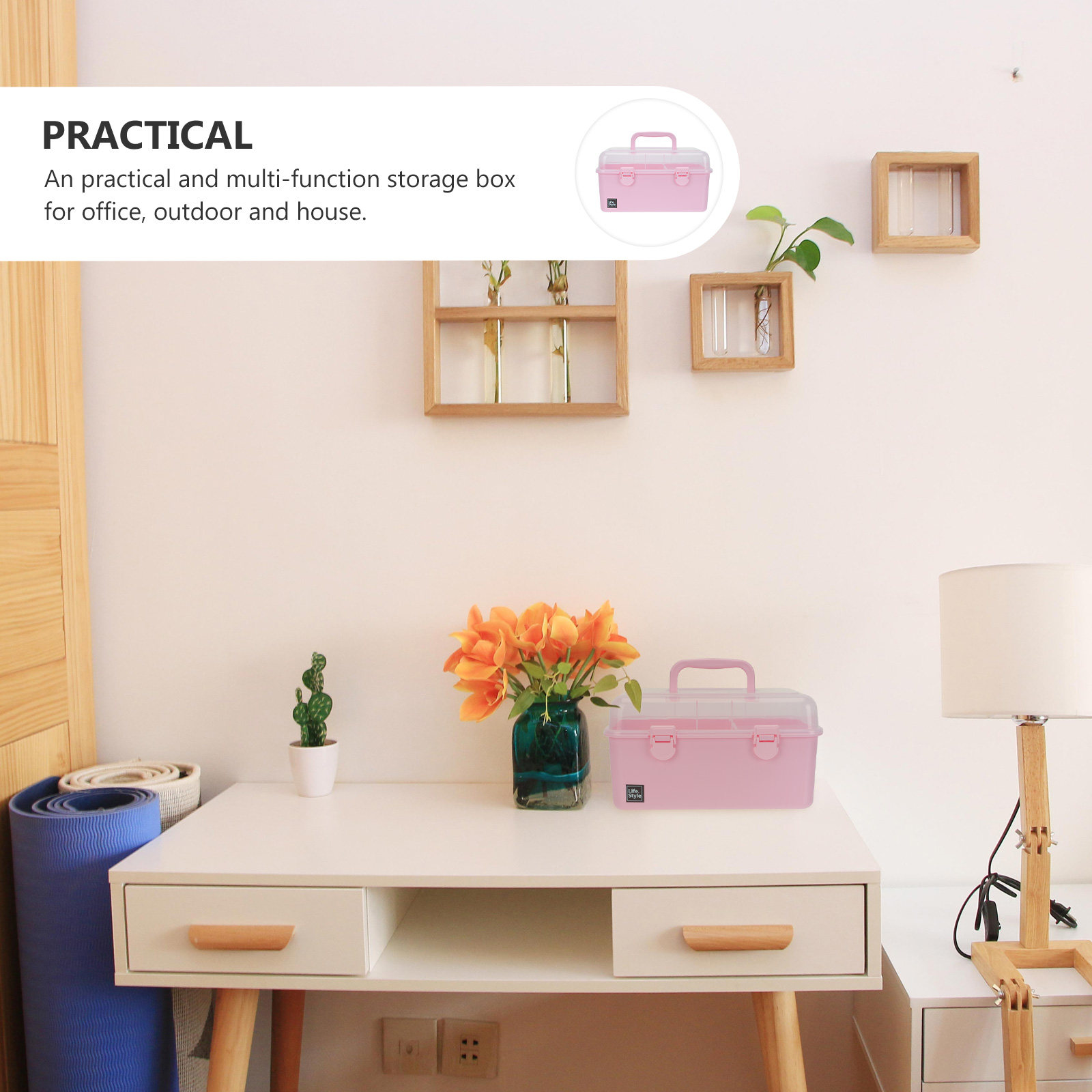 1Pcs Compact Two-Tier Hair Acc - Accessories Travel Jewelry Box incelemesi ve fiyatı