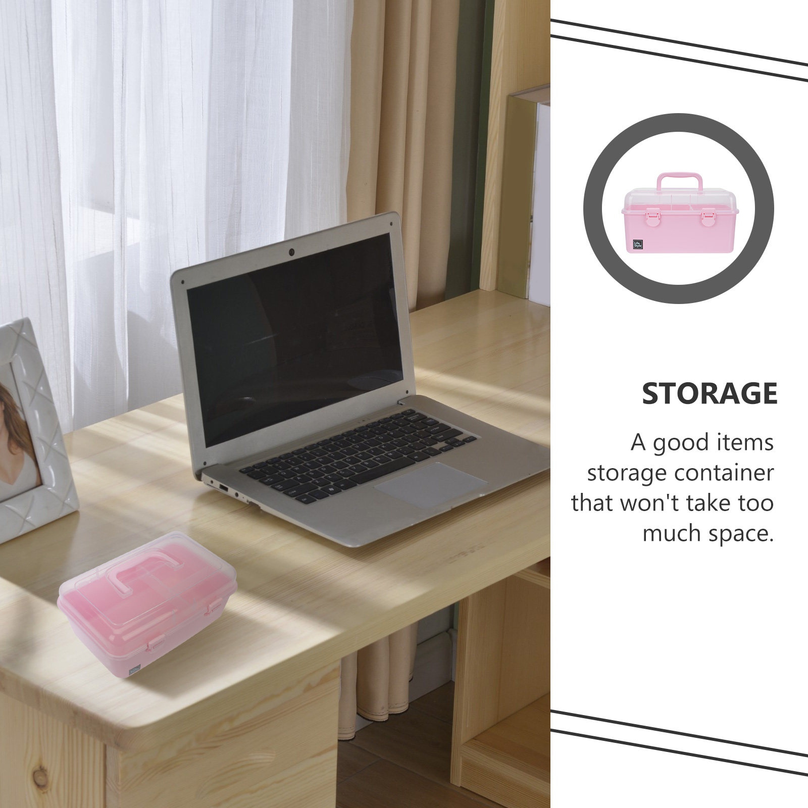 1Pcs Compact Two-Tier Hair Acc - Accessories Travel Jewelry Box incelemesi ve fiyatı