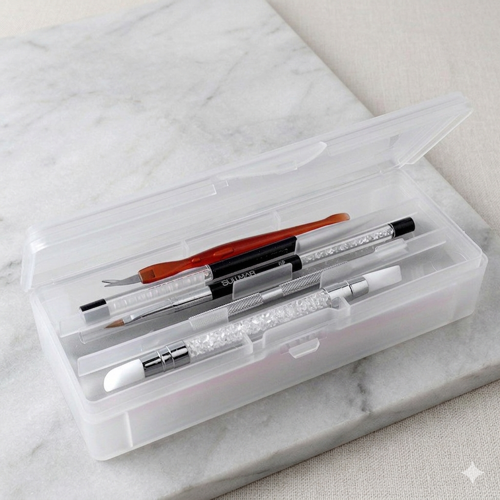 Transparent Nail Studio Set Na - Travel Accessories Box incelemesi ve fiyatı