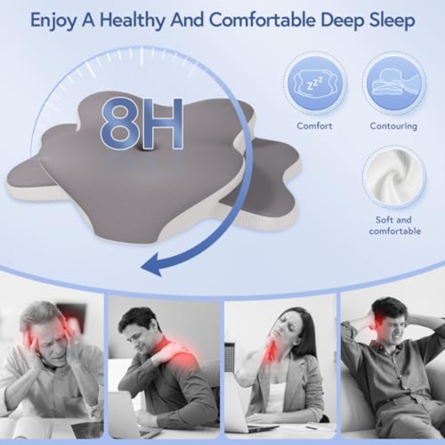 Sleep Apnea Pillow for Side Sl - Neck Pillow Memory Foam incelemesi ve fiyatı