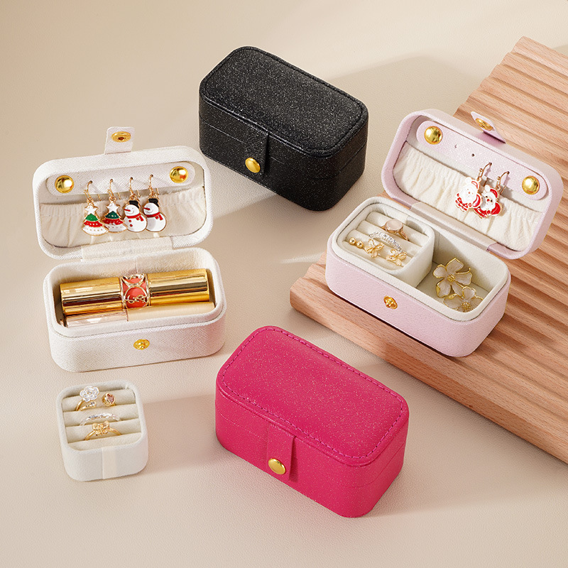 Portable Mini PU Leather Jewel - Accessories Travel Jewelry Box incelemesi ve fiyatı