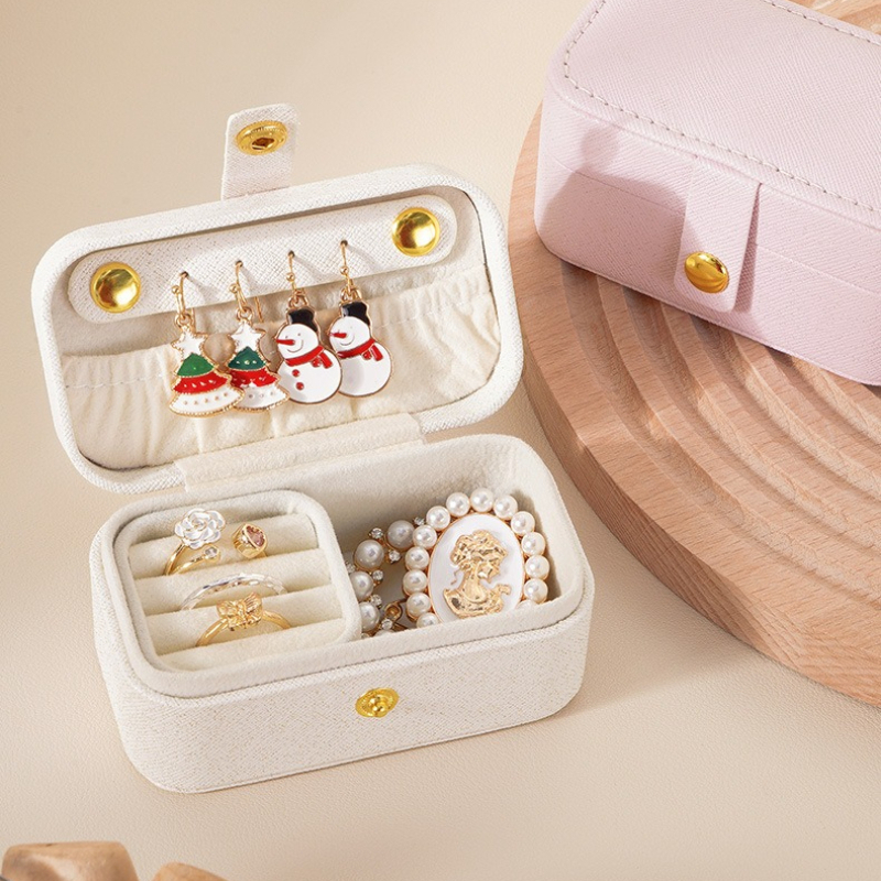 Portable Mini PU Leather Jewel - Accessories Travel Jewelry Box incelemesi ve fiyatı
