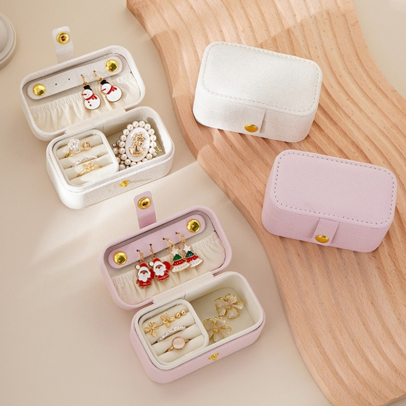 Portable Mini PU Leather Jewel - Accessories Travel Jewelry Box incelemesi ve fiyatı
