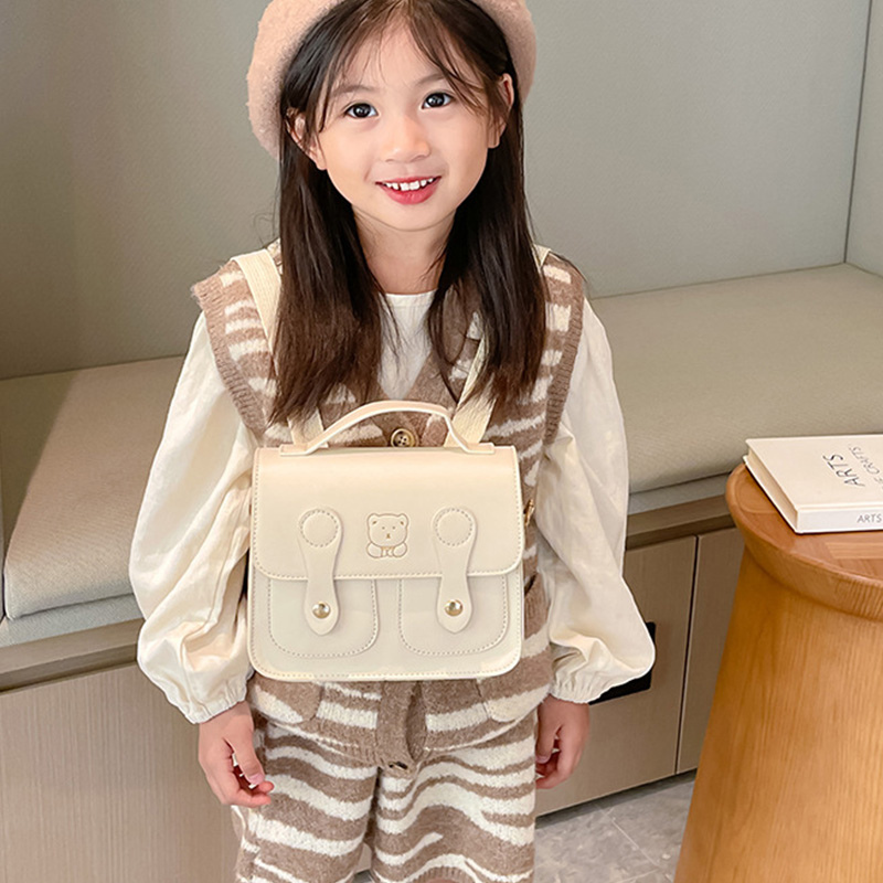 Bear Kids Backpack PU Leather  - Travel Accessories For Baby incelemesi ve fiyatı