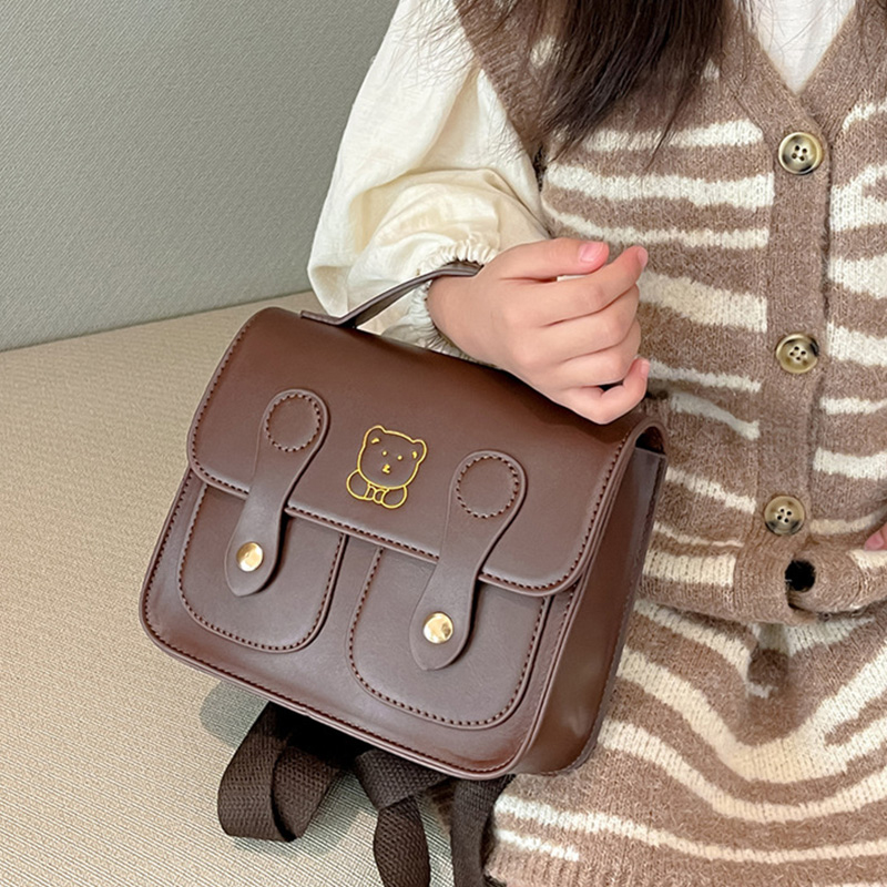 Bear Kids Backpack PU Leather  - Travel Accessories For Baby incelemesi ve fiyatı