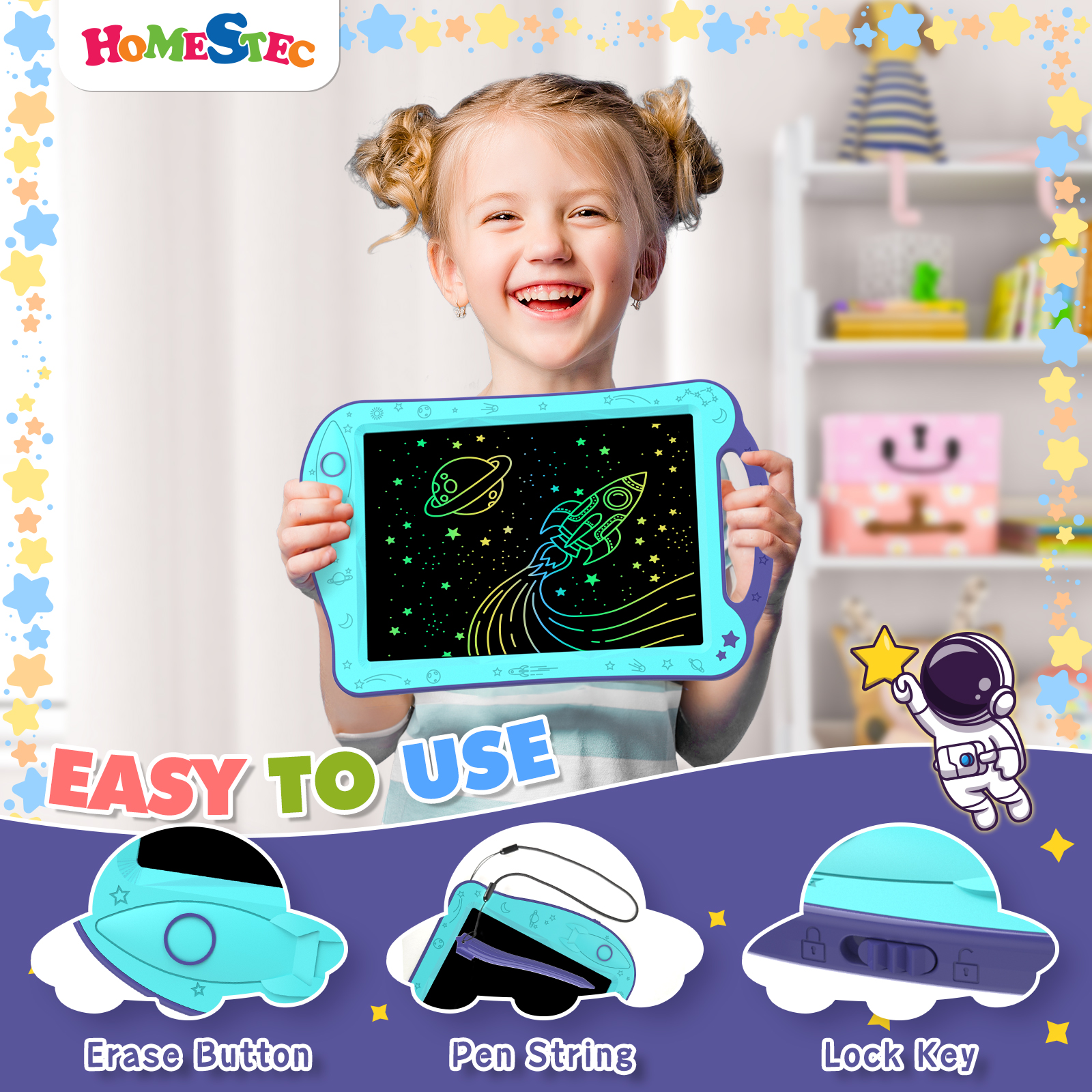 AstroDraw Colored Drawing Tabl - Travel Accessories Toddler incelemesi ve fiyatı