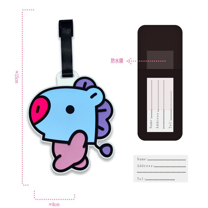 BT21 cartoon cute keychain Kaw - Travel Accessories Organizer incelemesi ve fiyatı