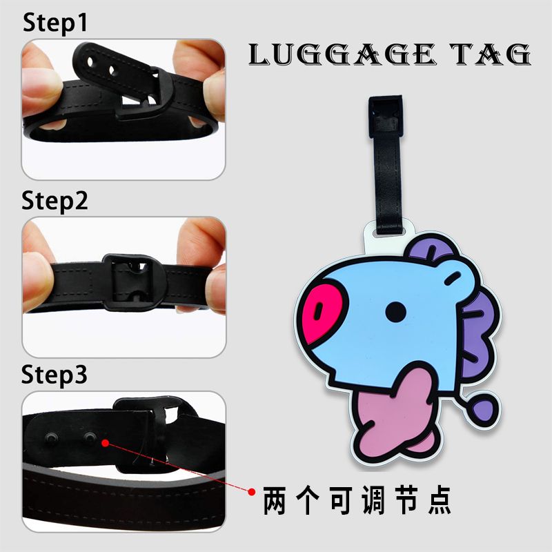 BT21 cartoon cute keychain Kaw - Travel Accessories Organizer incelemesi ve fiyatı