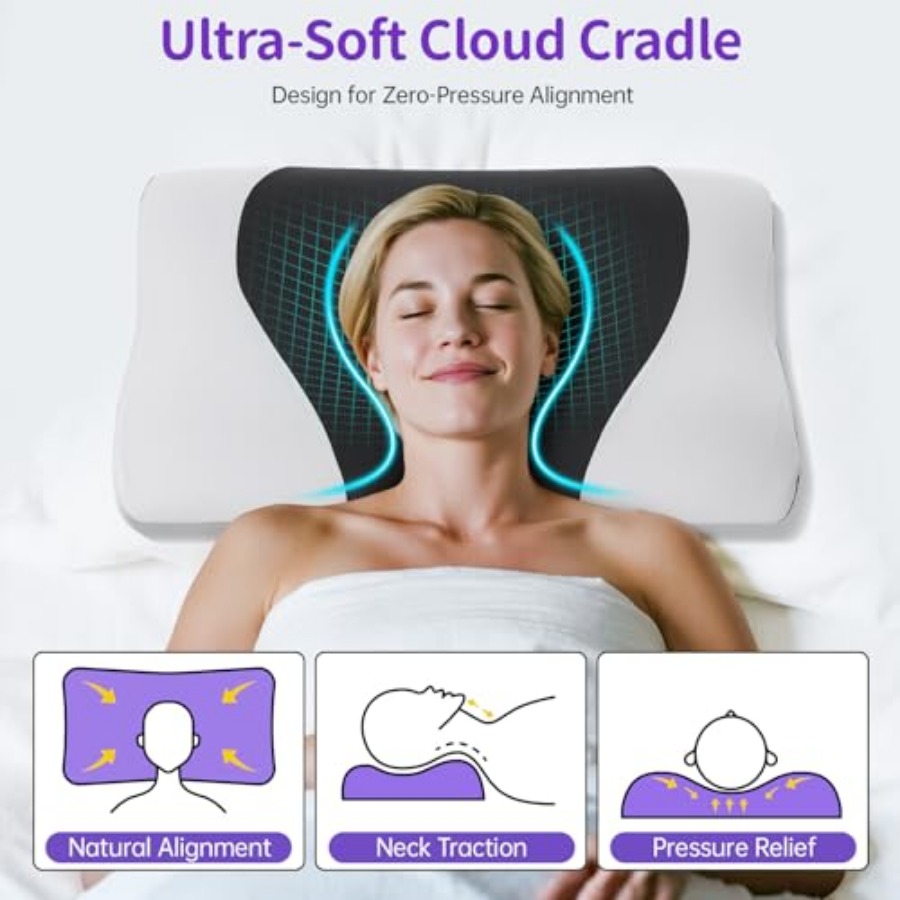 Cloud Align Pillow, Ergonomic  - Neck Pillow Memory Foam incelemesi ve fiyatı