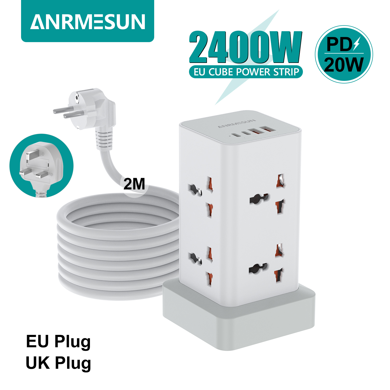 Tower Power Strip Multi Outlet - Cable Lock Combination incelemesi ve fiyatı